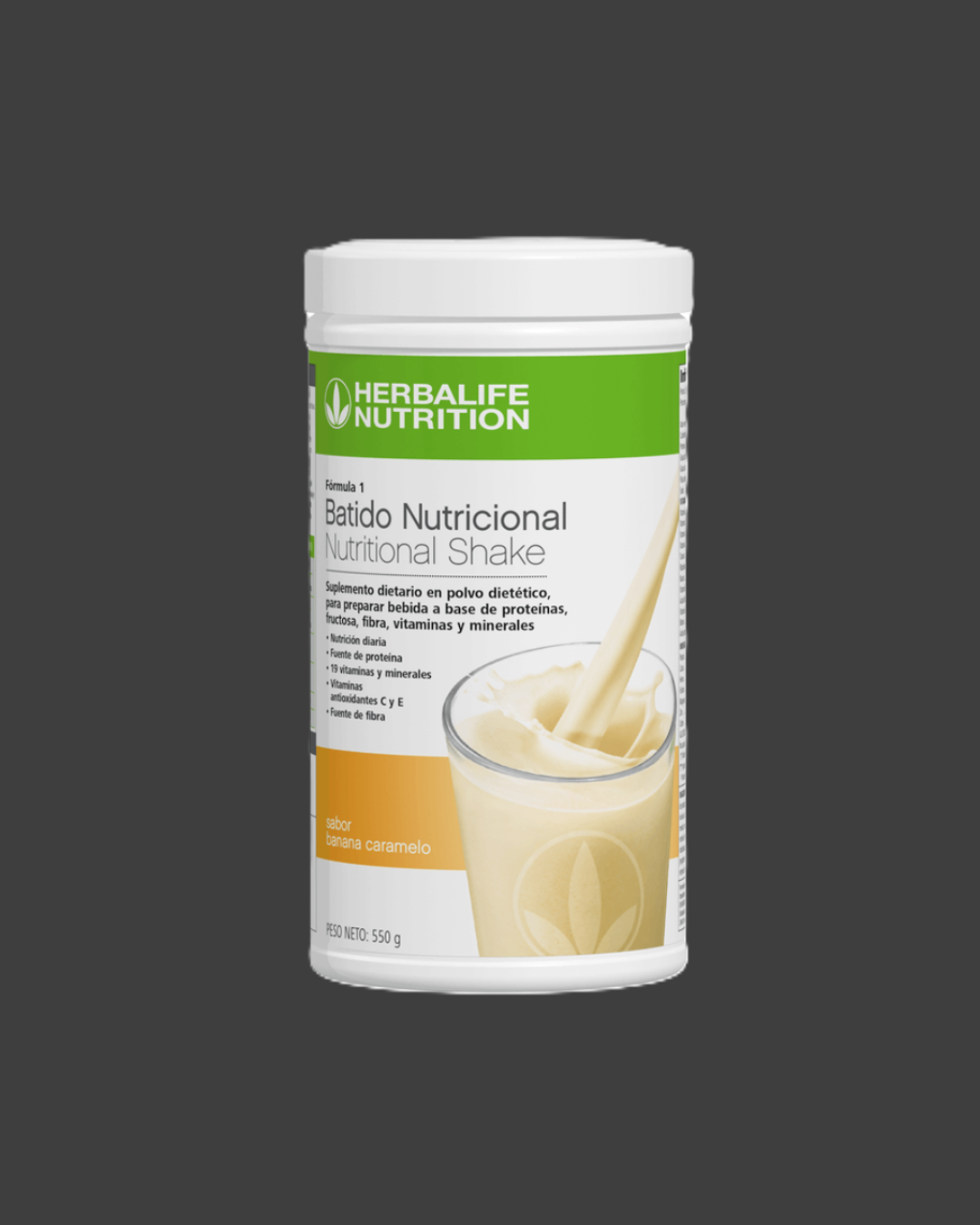 batido formula 1 banana caramelo