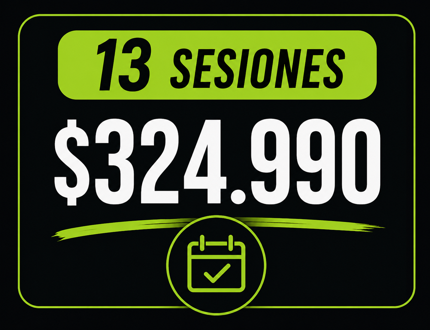 13 sesiones