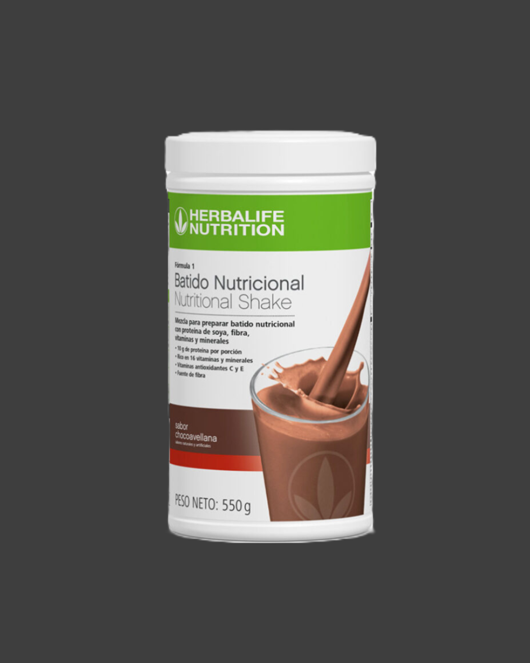 Batido nutricional formula 1 Herbalife sabor choco avellanas