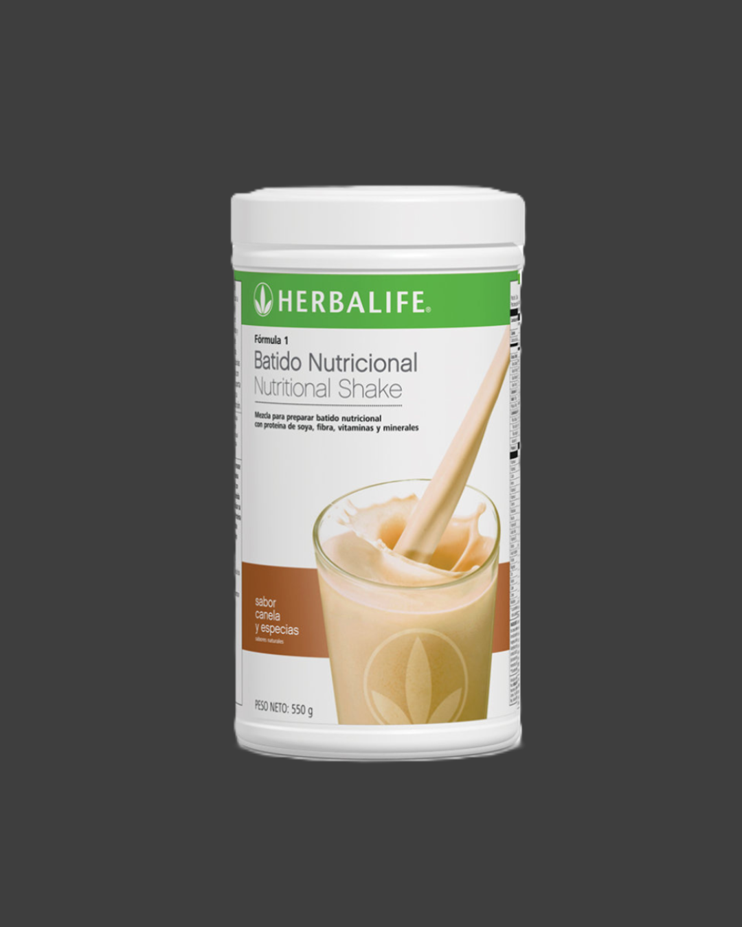 batido formula 1 canela y especias