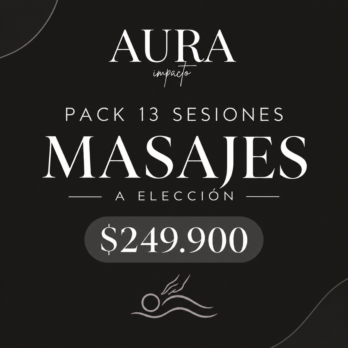 13 sesiones masajes a elección